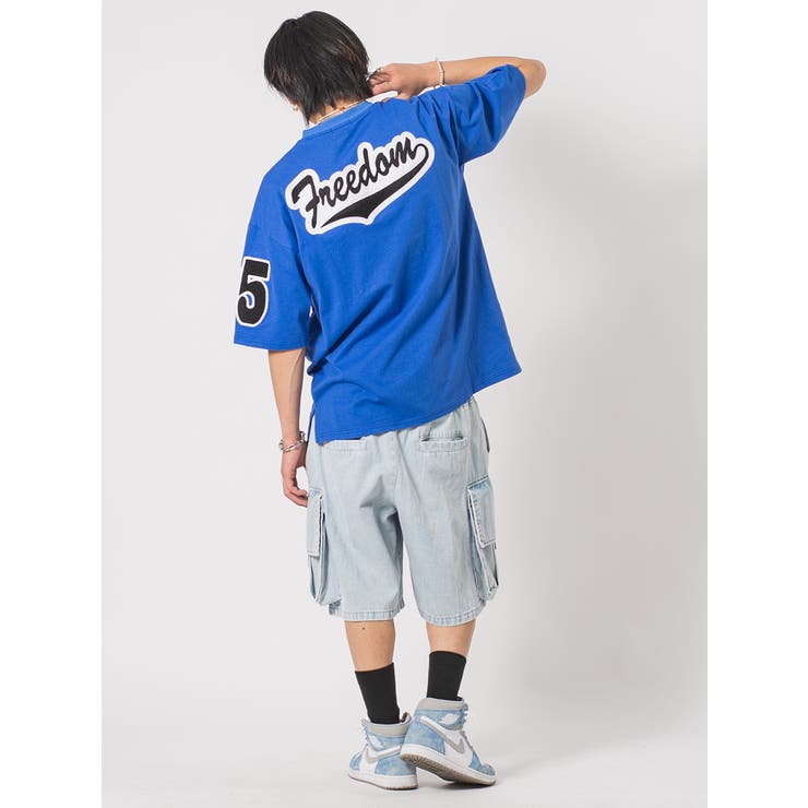 サガラ刺繍 半袖 Tシャツ バックプリント ストリート系 ビッグシルエット | REGIEVO | 詳細画像11 