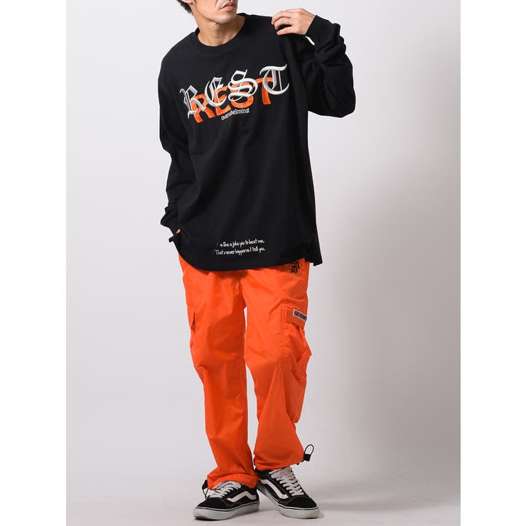 ロンT メンズ 刺繍ロゴ 長袖Tシャツ ストリート 系[品番：LEVM0001484]｜REGIEVO（レジエボ）のメンズファッション通販｜SHOPLIST（ショップリスト）