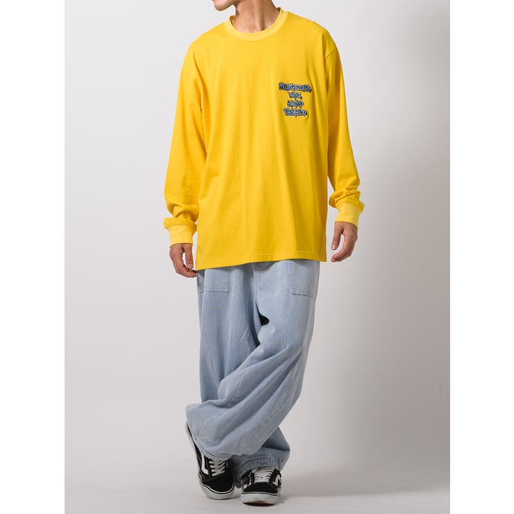 バックプリント ロンT メンズ 長袖Tシャツ  ストリート系[品番：LEVM0001486]｜REGIEVO（レジエボ）のメンズファッション通販｜SHOPLIST（ショップリスト）