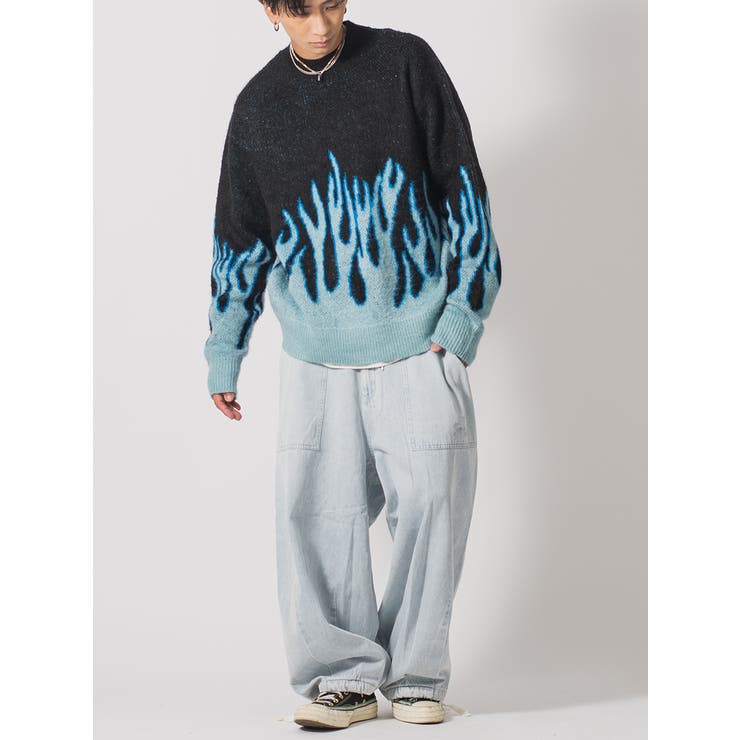 ニット セーター クルーネック メンズ ストリート | REGIEVO | 詳細画像12 