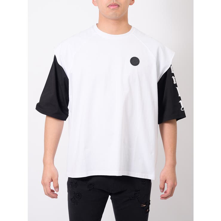 フェイクレイヤード 半袖 Tシャツ ストリート系 ビッグシルエット | REGIEVO | 詳細画像17 