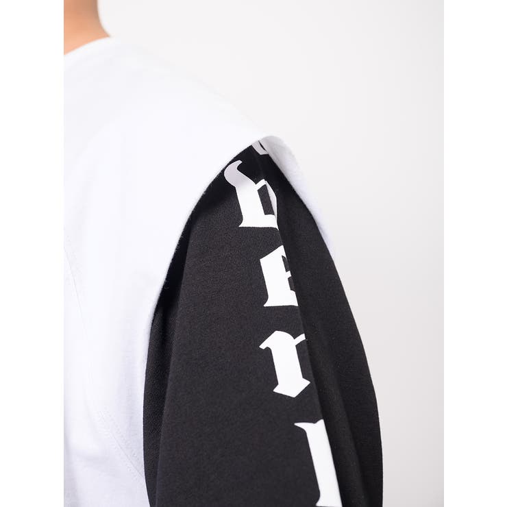 フェイクレイヤード 半袖 Tシャツ ストリート系 ビッグシルエット | REGIEVO | 詳細画像22 