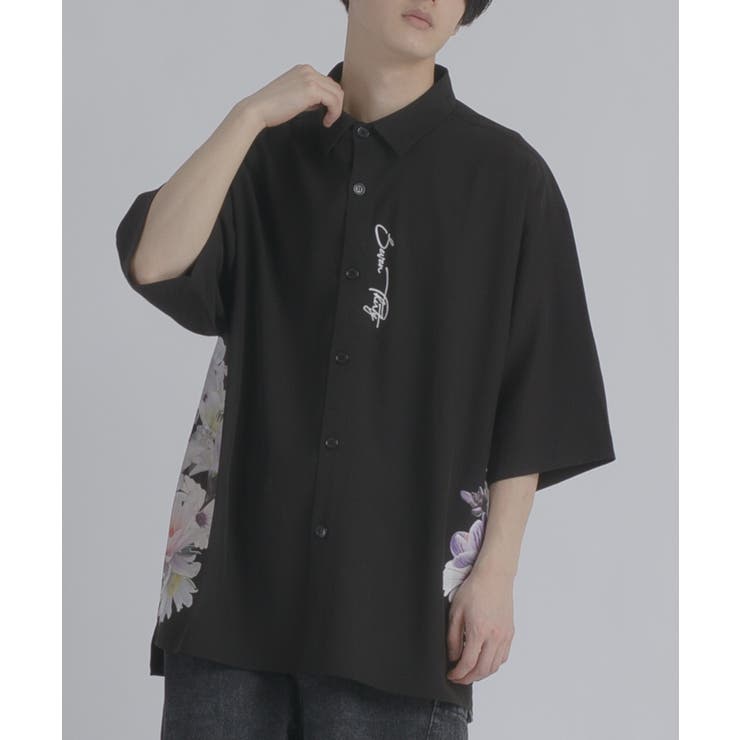 フラワープリント 半袖 半袖シャツ ビッグシルエット ストリート系 | REGIEVO | 詳細画像11 