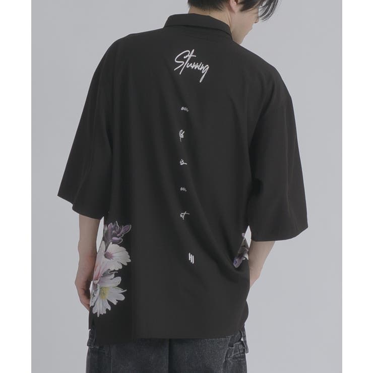 フラワープリント 半袖 半袖シャツ ビッグシルエット ストリート系 | REGIEVO | 詳細画像18 