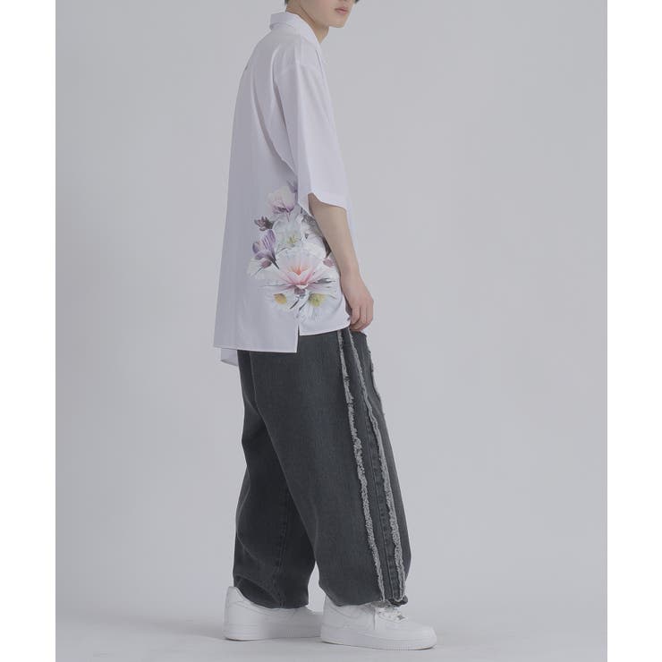 フラワープリント 半袖 半袖シャツ ビッグシルエット ストリート系 | REGIEVO | 詳細画像8 