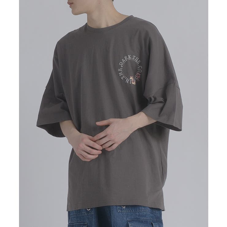 サークルローズ 半袖 Tシャツ バックプリント ストリート系 ビッグシルエット | REGIEVO | 詳細画像15 