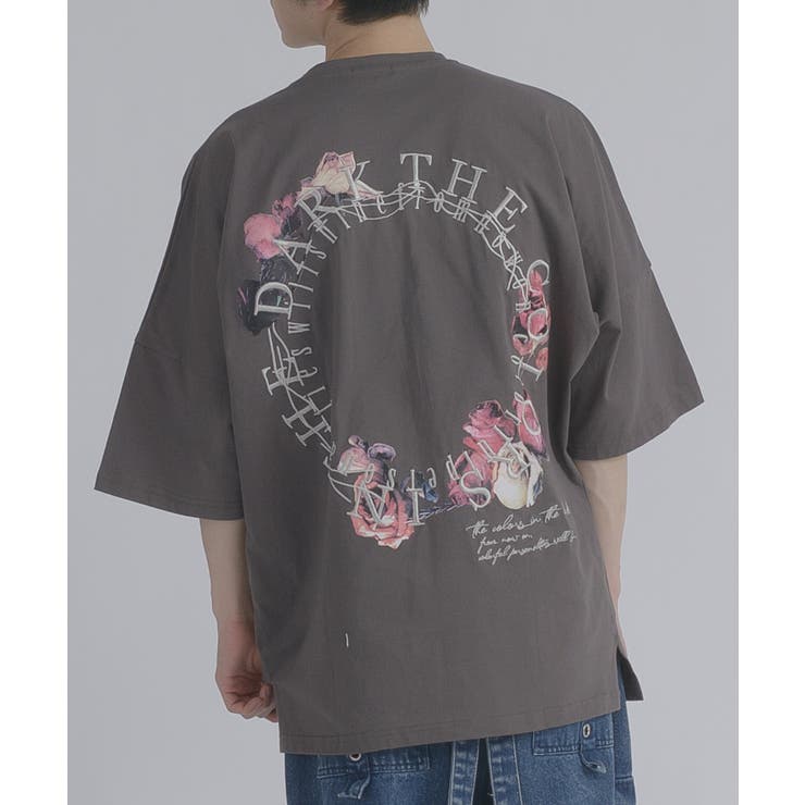サークルローズ 半袖 Tシャツ バックプリント ストリート系 ビッグシルエット | REGIEVO | 詳細画像18 
