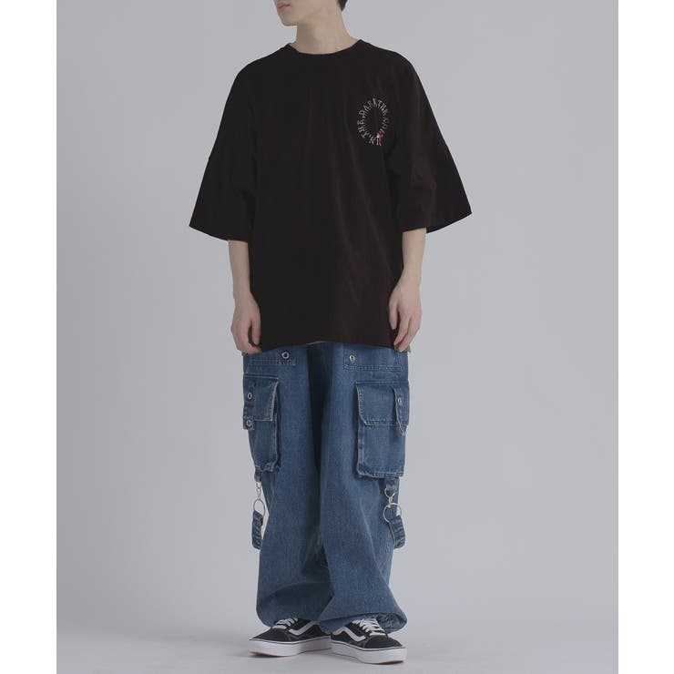 サークルローズ 半袖 Tシャツ バックプリント ストリート系 ビッグシルエット | REGIEVO | 詳細画像21 