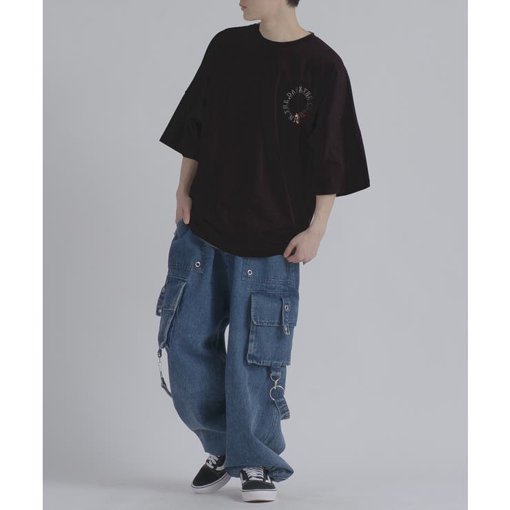 サークルローズ 半袖 Tシャツ バックプリント ストリート系 ビッグシルエット | REGIEVO | 詳細画像22 