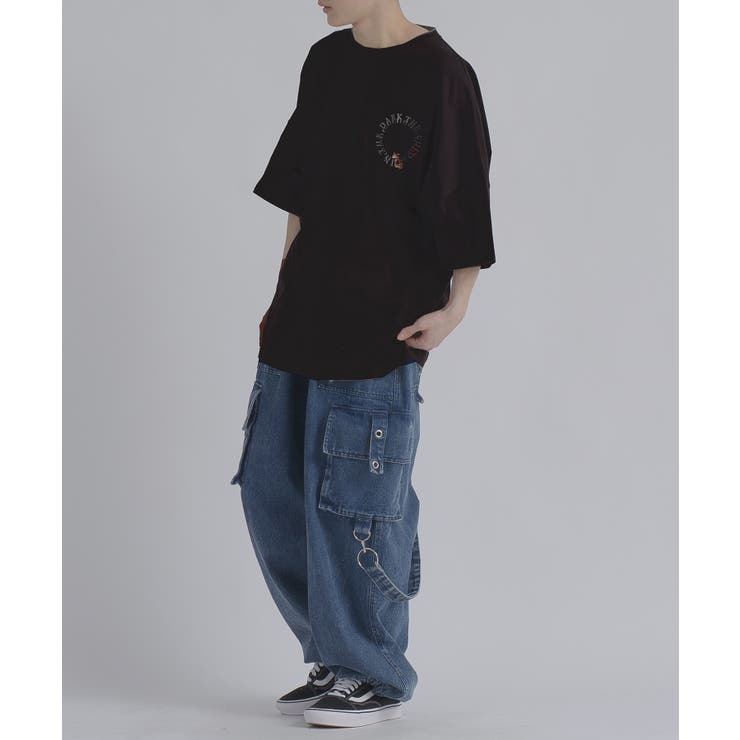 サークルローズ 半袖 Tシャツ バックプリント ストリート系 ビッグシルエット | REGIEVO | 詳細画像24 