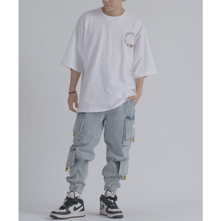 サークルローズ 半袖 Tシャツ バックプリント ストリート系 ビッグシルエット | REGIEVO | 詳細画像3 