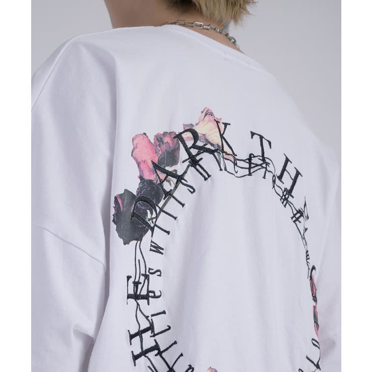 サークルローズ 半袖 Tシャツ バックプリント ストリート系 ビッグシルエット | REGIEVO | 詳細画像30 