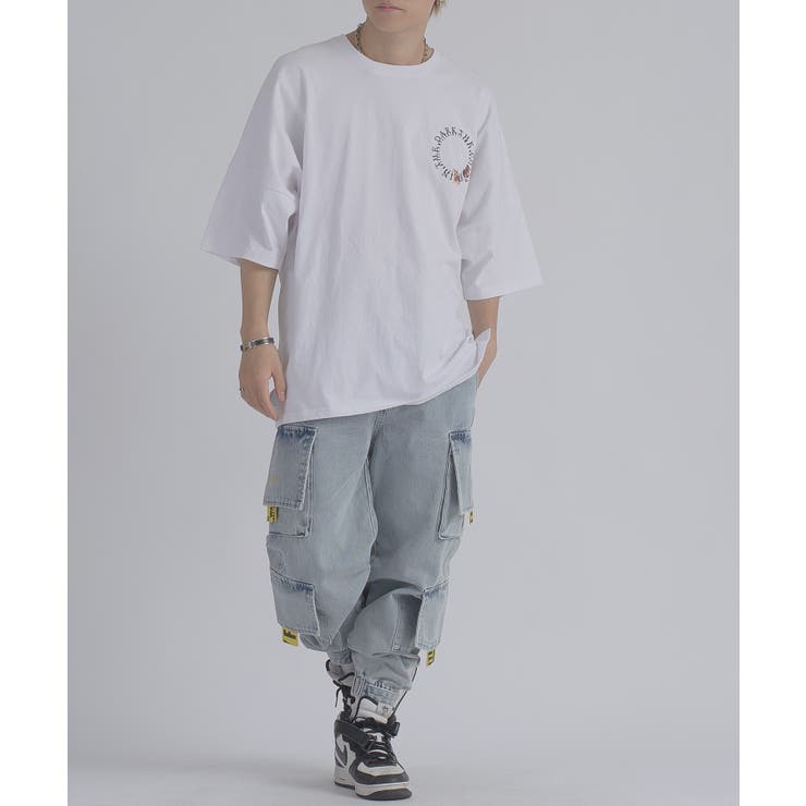 サークルローズ 半袖 Tシャツ バックプリント ストリート系 ビッグシルエット | REGIEVO | 詳細画像5 