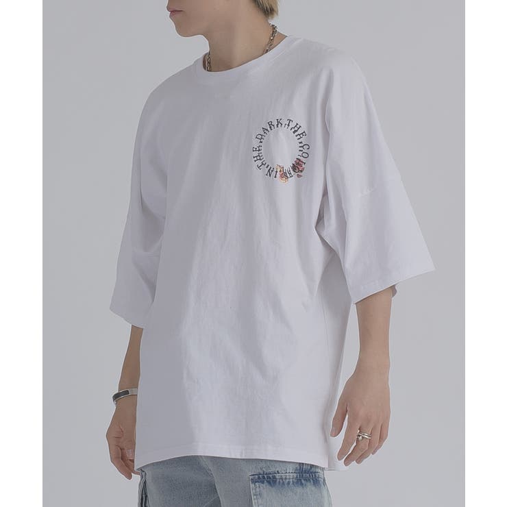 サークルローズ 半袖 Tシャツ バックプリント ストリート系 ビッグシルエット | REGIEVO | 詳細画像6 