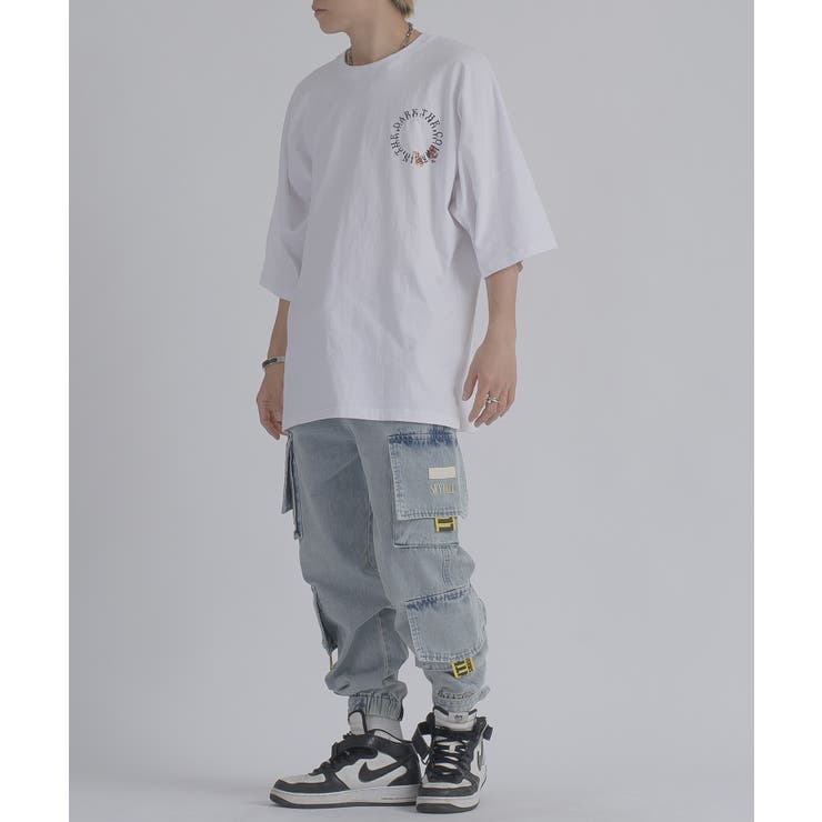 サークルローズ 半袖 Tシャツ バックプリント ストリート系 ビッグシルエット | REGIEVO | 詳細画像7 