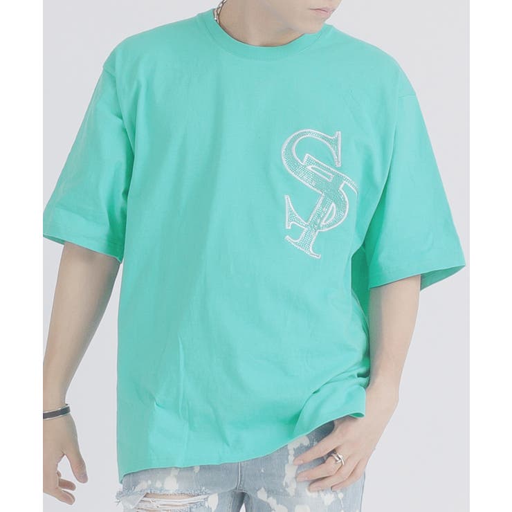 ラインストーン 半袖 Tシャツ バックプリント ストリート系 ビッグシルエット | REGIEVO | 詳細画像11 