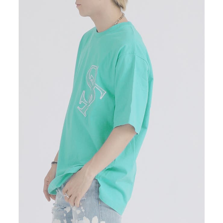 ラインストーン 半袖 Tシャツ バックプリント ストリート系 ビッグシルエット | REGIEVO | 詳細画像15 