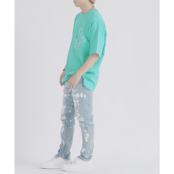 ラインストーン 半袖 Tシャツ バックプリント ストリート系 ビッグシルエット | REGIEVO | 詳細画像16 