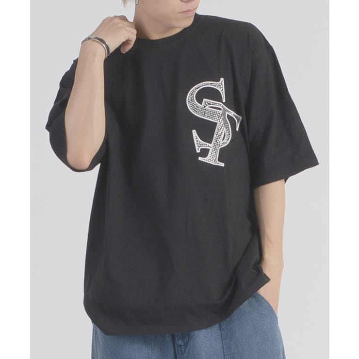 ラインストーン 半袖 Tシャツ バックプリント ストリート系 ビッグシルエット | REGIEVO | 詳細画像20 