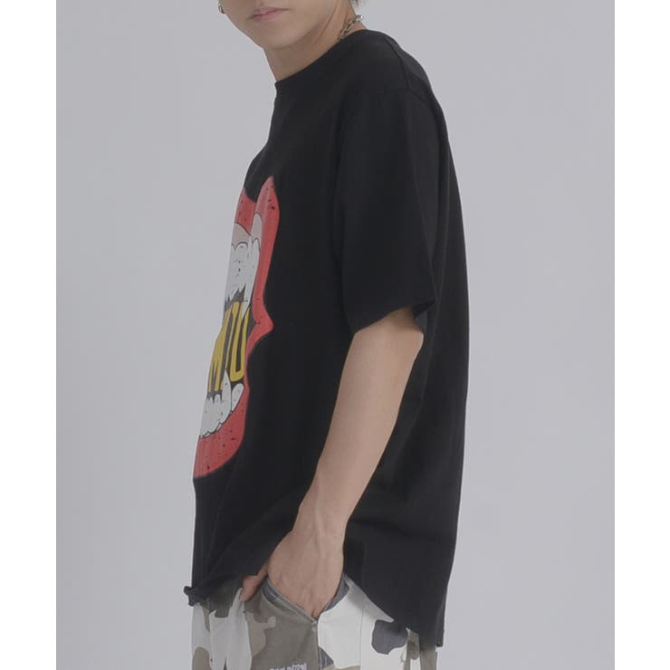 クラック発泡プリント 半袖 Tシャツ | REGIEVO | 詳細画像15 