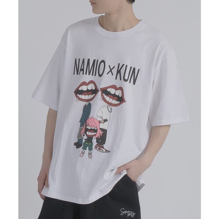 トリオプリント 半袖 Tシャツ ストリート系 ビッグシルエット なみおくん | REGIEVO | 詳細画像2 