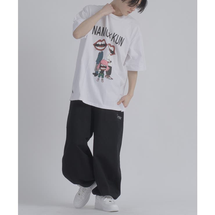 トリオプリント 半袖 Tシャツ ストリート系 ビッグシルエット なみおくん | REGIEVO | 詳細画像4 