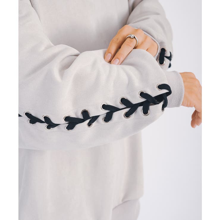 エコスエード レースアップ トレーナー  ストリート系 | REGIEVO | 詳細画像14 