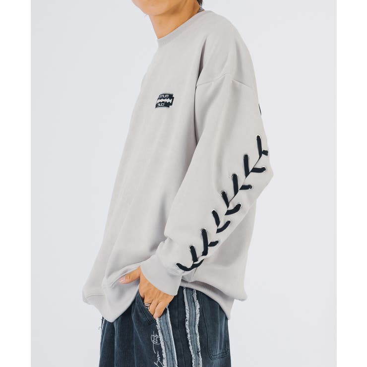 エコスエード レースアップ トレーナー  ストリート系 | REGIEVO | 詳細画像3 