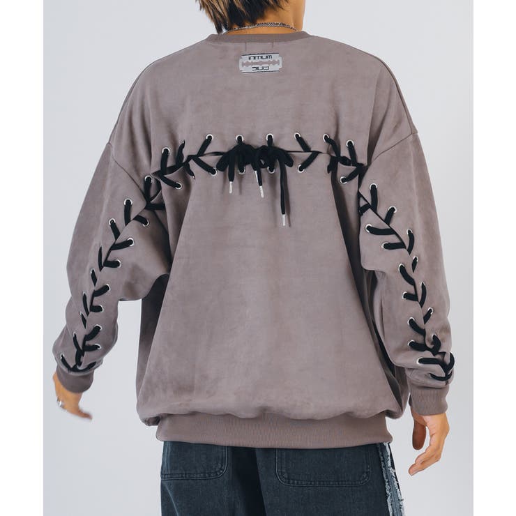 エコスエード レースアップ トレーナー  ストリート系 | REGIEVO | 詳細画像7 