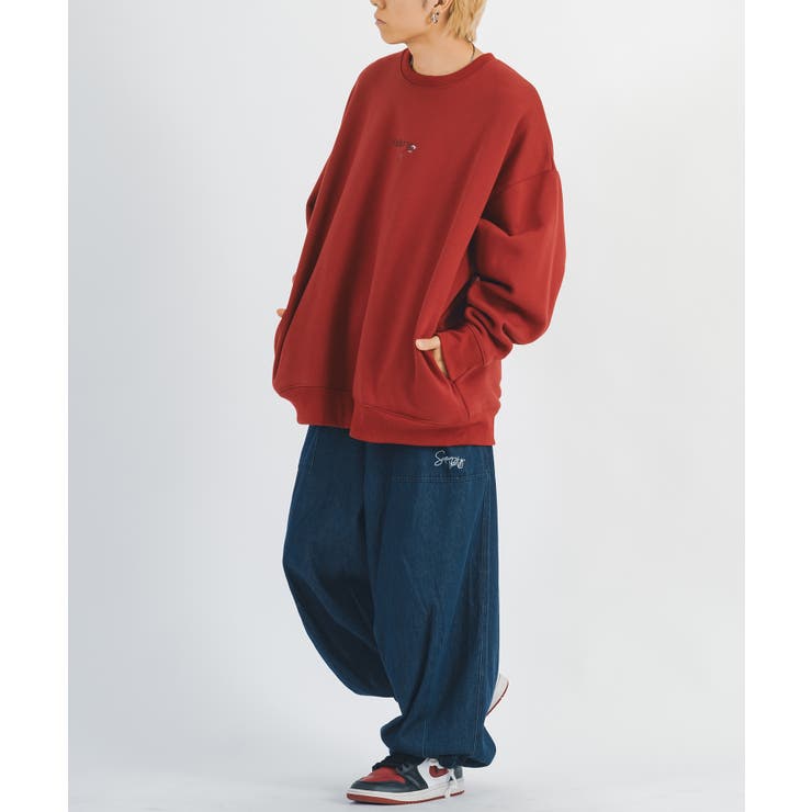 山*ん様 ■トレーナーボーイズtrainerboys ビンテージ接ぎ限定品 花柄刺繍 ワイドトレーナー メンズ ストリート系 ビッグ
