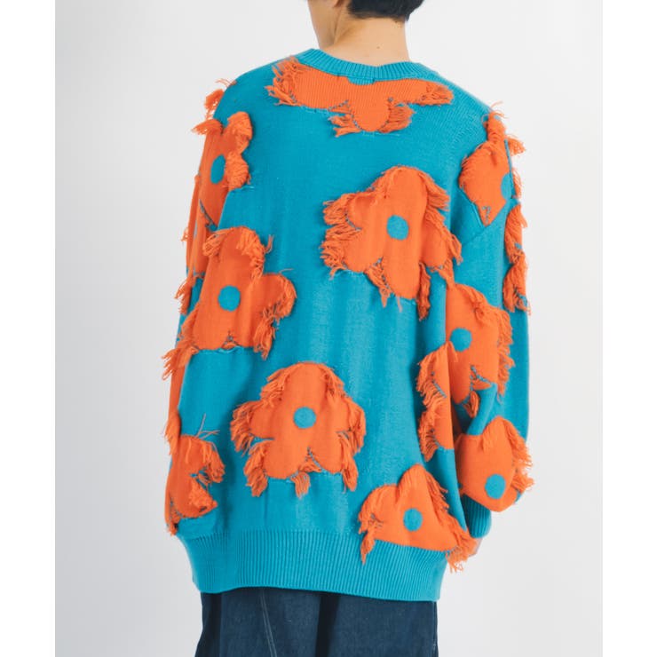 フリンジ クルーネックセーター メンズ  ストリート系 | REGIEVO | 詳細画像7 