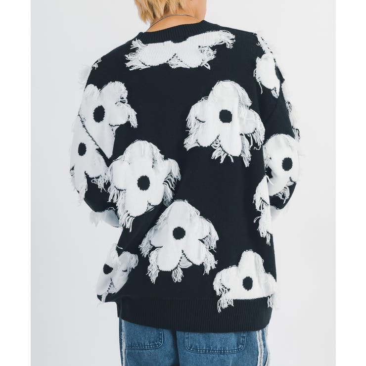 フリンジ クルーネックセーター メンズ  ストリート系 | REGIEVO | 詳細画像10 