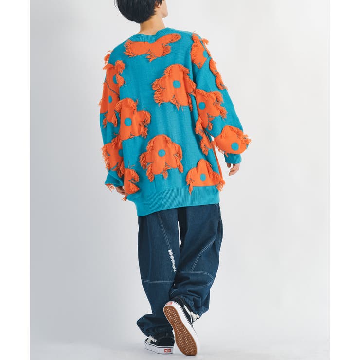 フリンジ クルーネックセーター メンズ  ストリート系 | REGIEVO | 詳細画像21 