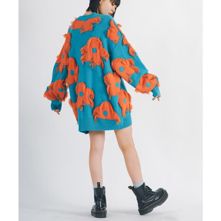 フリンジ クルーネックセーター メンズ  ストリート系 | REGIEVO | 詳細画像24 