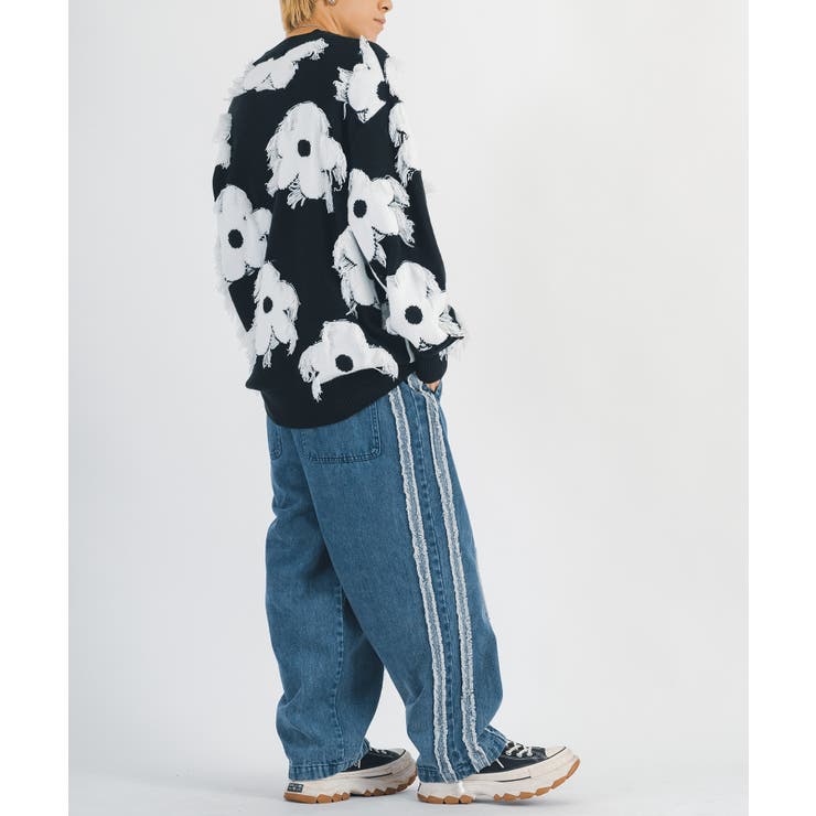 フリンジ クルーネックセーター メンズ  ストリート系 | REGIEVO | 詳細画像26 