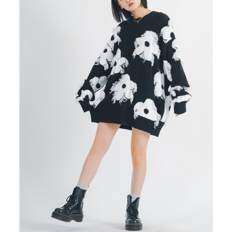 フリンジ クルーネックセーター メンズ  ストリート系 | REGIEVO | 詳細画像28 