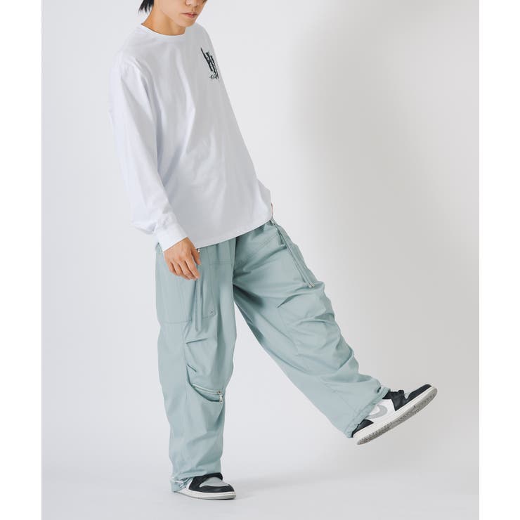 ワイドカーゴパンツ メンズ ストリート系 ビッグシルエット[品番