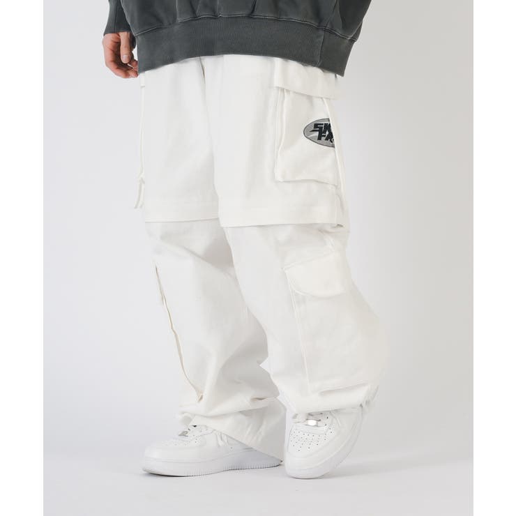 ワイドパンツ メンズ デニム カーゴ ストリート系 ビッグシルエット | REGIEVO | 詳細画像3 