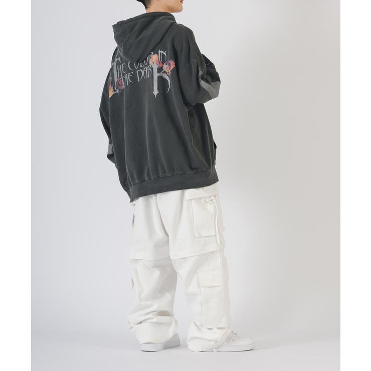 ワイドパンツ メンズ デニム カーゴ ストリート系 ビッグシルエット | REGIEVO | 詳細画像15 