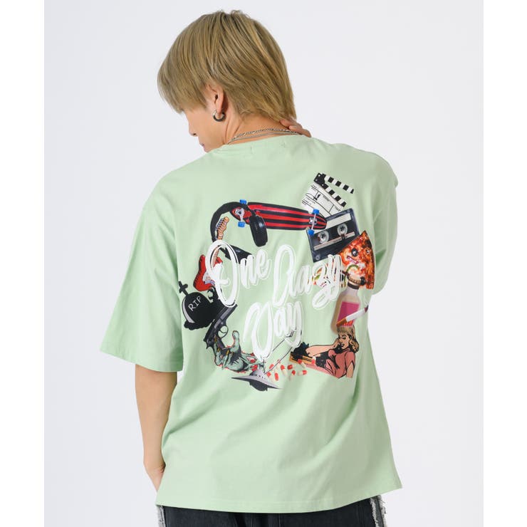 フォトコラージュビッグ半袖Tシャツ[品番：LEVM0009200]｜REGIEVO（レジエボ）のメンズファッション通販｜SHOPLIST（ショップリスト）