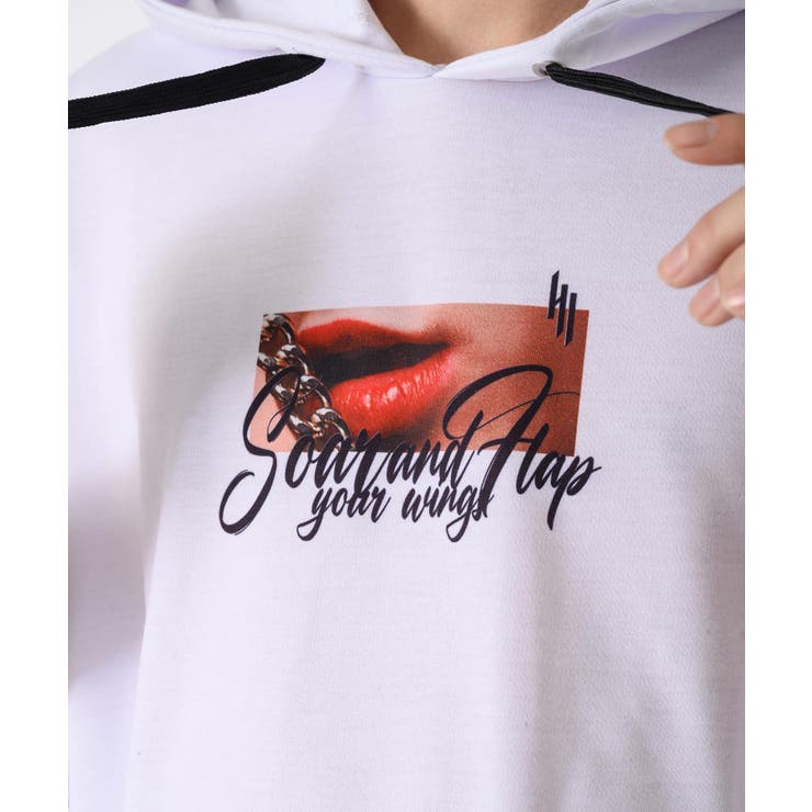 リッププリントドルマンTパーカー | REGIEVO | 詳細画像8 