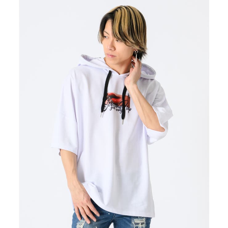 リッププリントドルマンTパーカー | REGIEVO | 詳細画像2 