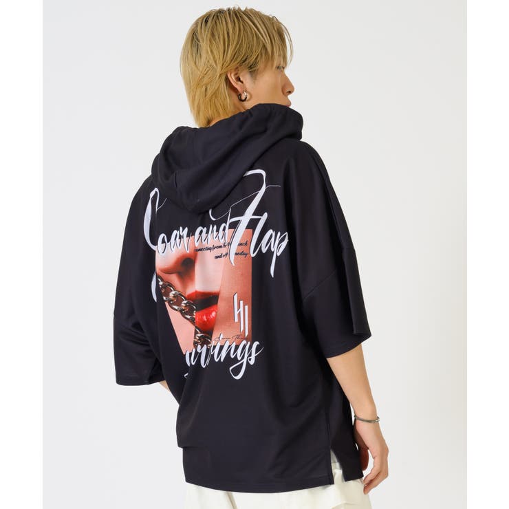 リッププリントドルマンTパーカー | REGIEVO | 詳細画像6 