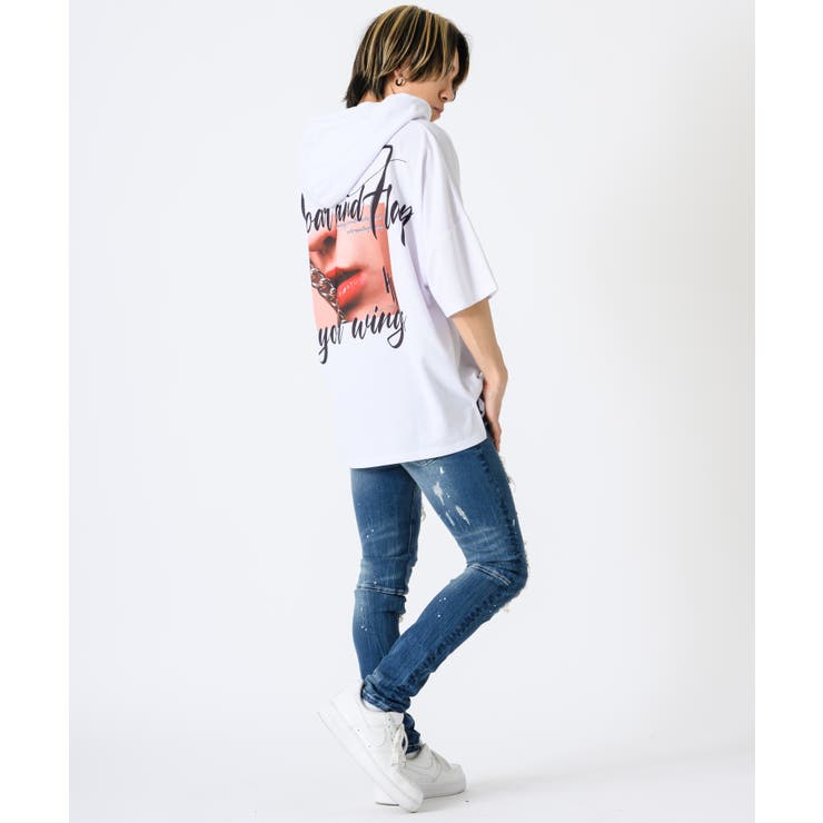 リッププリントドルマンTパーカー | REGIEVO | 詳細画像12 