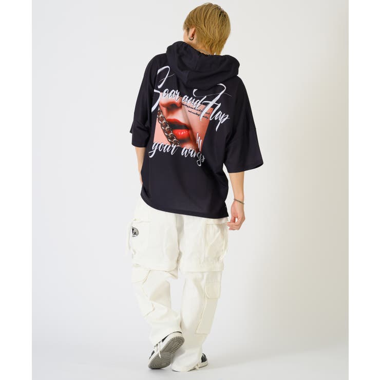 リッププリントドルマンTパーカー | REGIEVO | 詳細画像16 