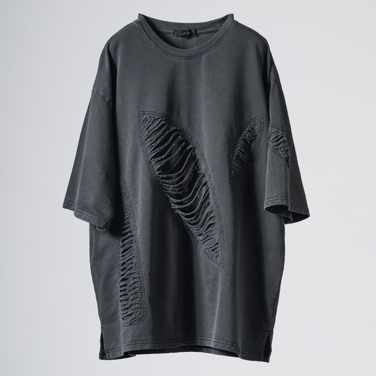2ヴィンテージブラック | ダメージリペア古着Tシャツ | REGIEVO