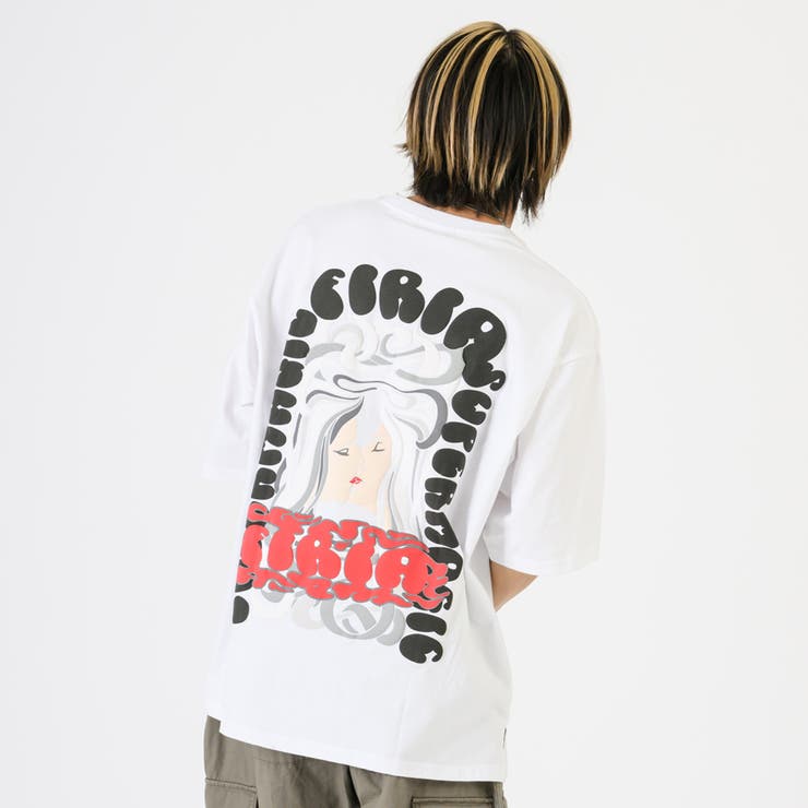 1ホワイト | バックプリントTシャツ | REGIEVO