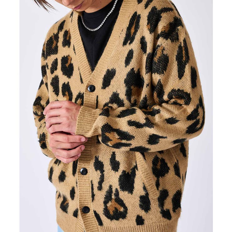 モヘアタッチ総柄カーディガン | REGIEVO | 詳細画像32 