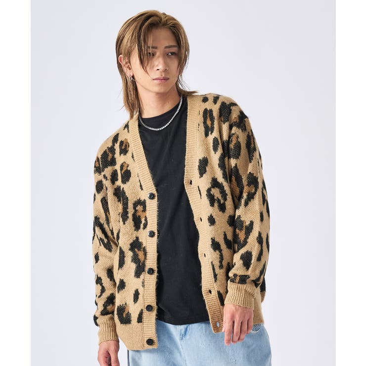 モヘアタッチ総柄カーディガン | REGIEVO | 詳細画像2 