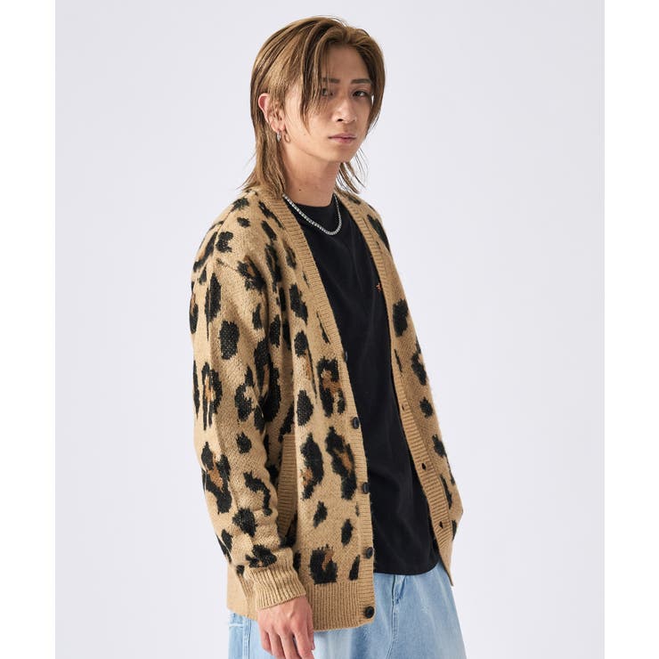 モヘアタッチ総柄カーディガン | REGIEVO | 詳細画像3 